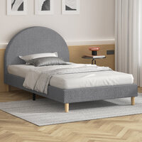 ALFORDSON Bed Frame Single Size Mattress Base Platform Grey Fabric CALLA