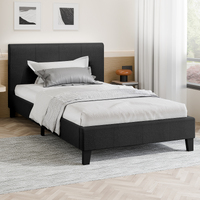 ALFORDSON Bed Frame King Single Mattress Base Wooden Platform Fabric Charcoal