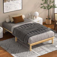 ALFORDSON Bed Frame Wooden Timber King Single Mattress Base Platform Basia Oak