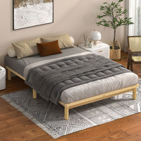 ALFORDSON Bed Frame Wooden Timber Queen Size Mattress Base Platform Basia Oak