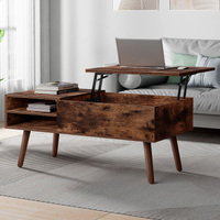 ALFORDSON Coffee Table Lift Up Top Hidden Storage Dark Oak