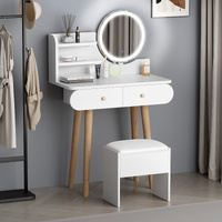 ALFORDSON Dressing Table Stool Set Makeup Mirror Vanity LED Light White