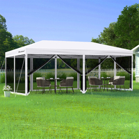 ALFORDSON Gazebo Pop Up Marquee 3x6 Outdoor Tent Party Camping Mesh Wall White