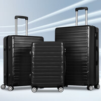 ALFORDSON Luggage 3PCS Set Suitcase Trolley TSA Carry on Hard Case Black