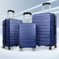 ALFORDSON Luggage 3PCS Set Suitcase Trolley TSA Carry on Hard Case Navy