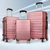 ALFORDSON Luggage 3PCS Set Suitcase Trolley TSA Carry on Hard Case Pink