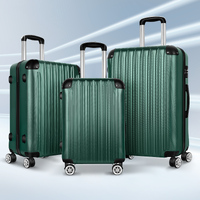 ALFORDSON Luggage 3PCS Set Suitcase Trolley TSA Carry on Hard Case Green