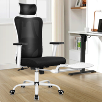 ALFORDSON Mesh Office Chair Ergonomic Executive Seat Black White