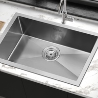 ALFORDSON Kitchen Sink Stainless Steel Drop in Flush Under Mount Bowl 700X450MM