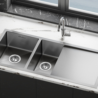 ALFORDSON Kitchen Sink Stainless Steel Drop in Flush Under Mount Bowl 1000X450MM