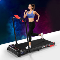 BLACK LORD Treadmill Electric Walking Pad Incline Shock Absorbers Foldable Black