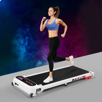 BLACK LORD Treadmill Electric Walking Pad Incline Shock Absorbers Gym White