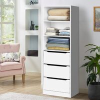 ALFORDSON Wardrobe Clothes Closet Storage Cabinet Organizer White