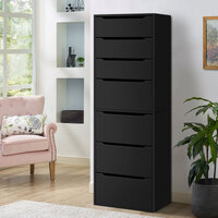 ALFORDSON Wardrobe Clothes Closet Storage Cabinet 7 Drawers Black