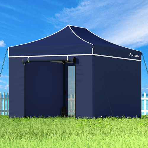 ALFORDSON Gazebo 3x4.5 Pop Up Marquee Navy