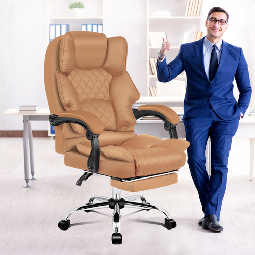 ALFORDSON Office Chair Gaming Executive Computer Racer PU Leather Seat Recliner