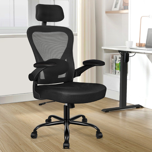 ALFORDSON Mesh Office Chair Executive Fabric Tilt Black