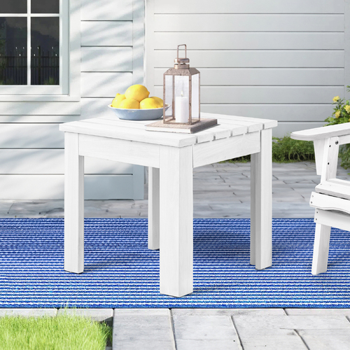 ALFORDSON Wooden Side Desk Coffee Table Outdoor Furniture Garden White