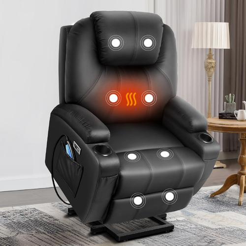 ALFORDSON Recliner Chair Electric Lift Heated Massage Armchair Lounge Sofa