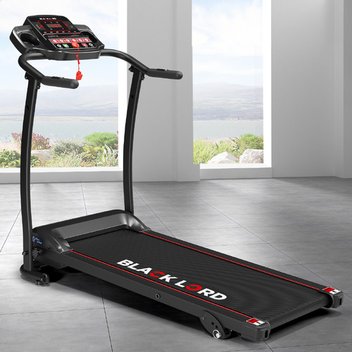 BLACK LORD Treadmill Electric Exercise Running Machine Foldable Home Gym Fitness