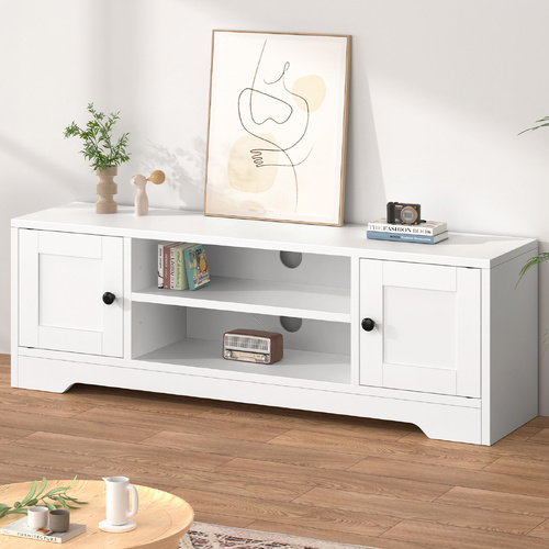 ALFORDSON Entertainment Unit TV Cabinet Stand Hamptons Storage 120cm White