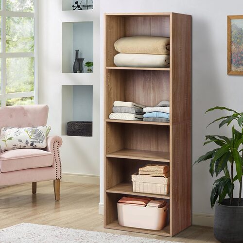 ALFORDSON Wardrobe Clothes Closet Storage Cabinet 5 Shelves Wood